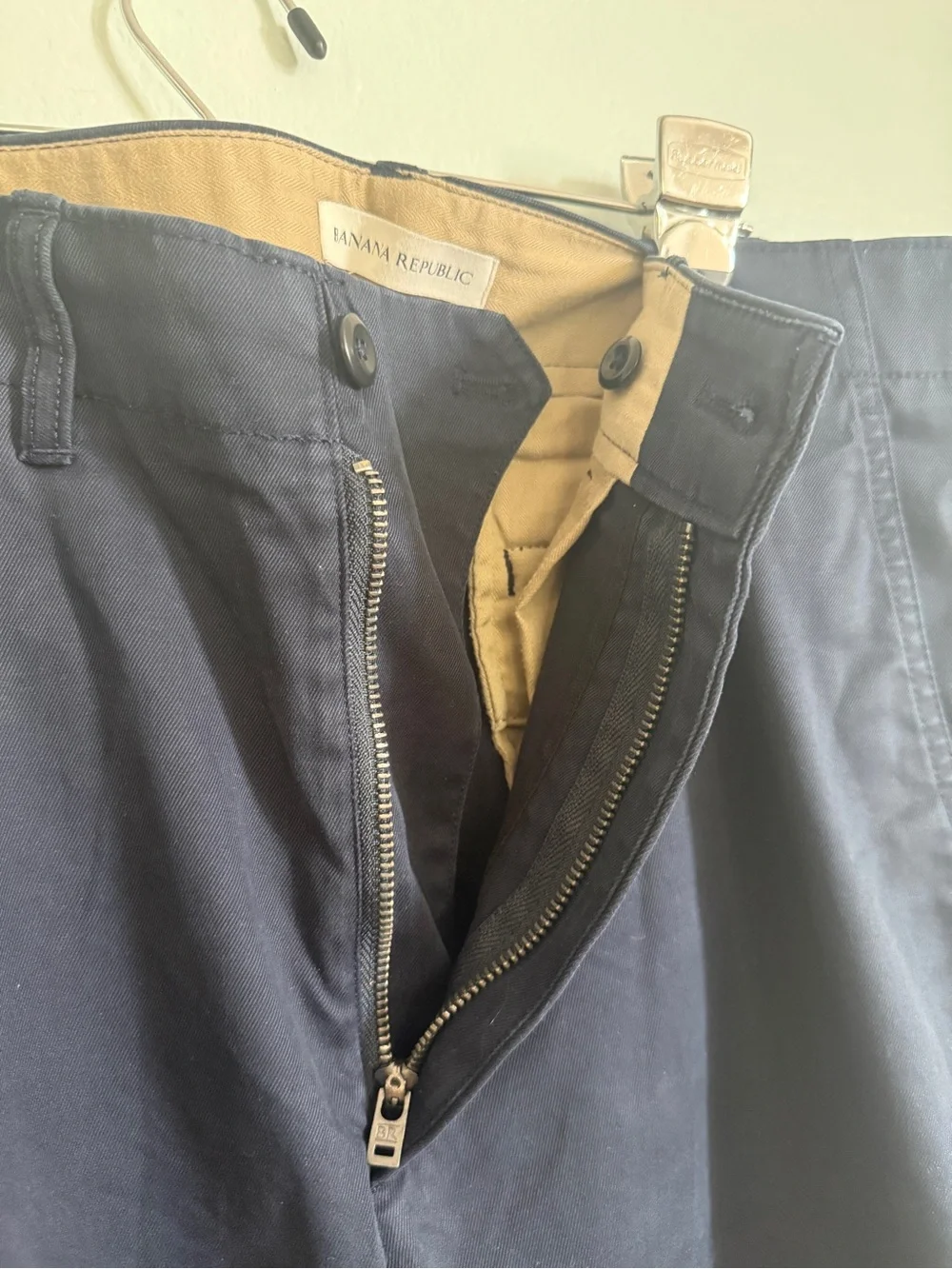 Banana Republic tailored navy